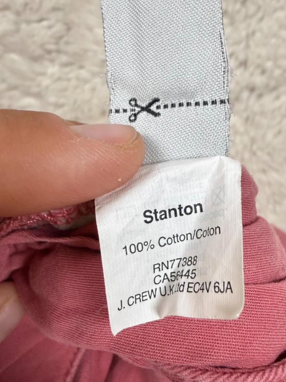 J. Crew Stanton Cotton Twill Shorts Red Inseam 9